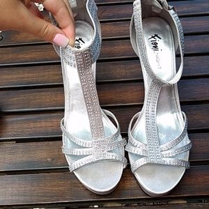 Silver Evening Heels